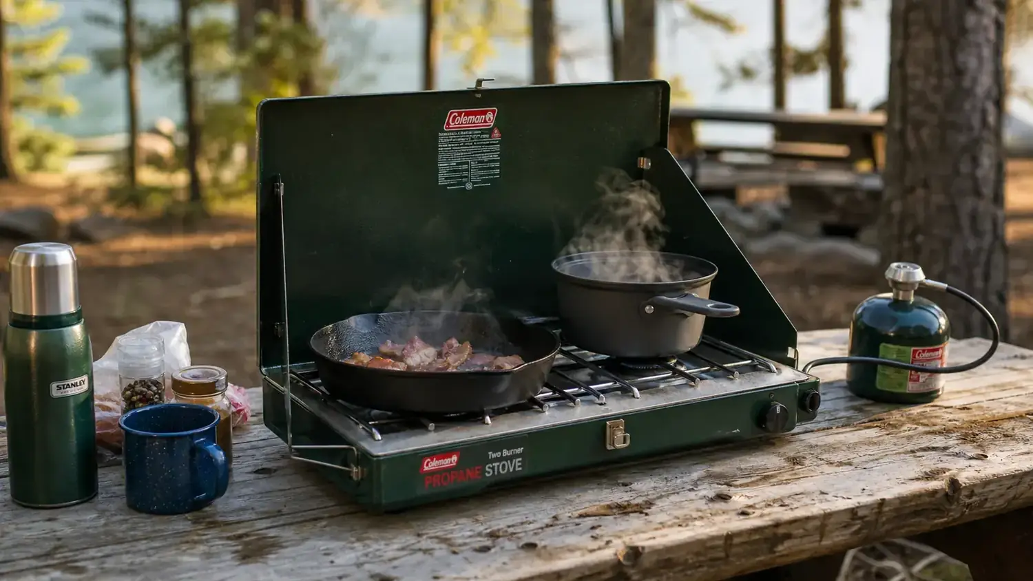 How to Cook Real Meals While Camping: a 2-Burner Stove Setup That Actually Works
